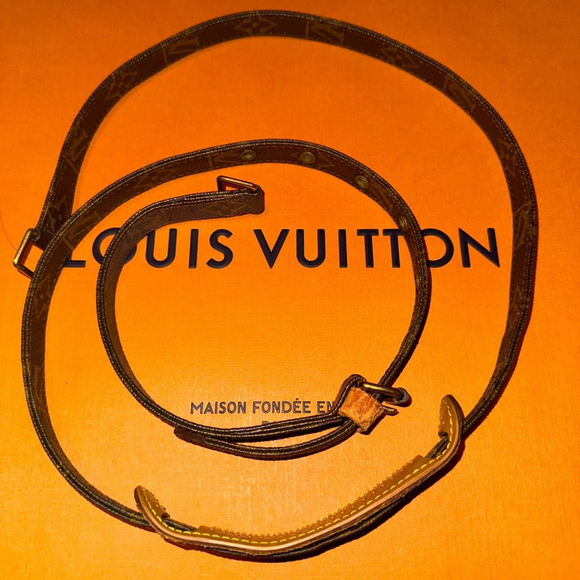 Louis Vuitton Brown monogram Leather Bag strap sku-020
